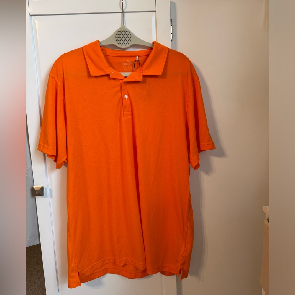 Puma Vibrant Orange Polo Shirt